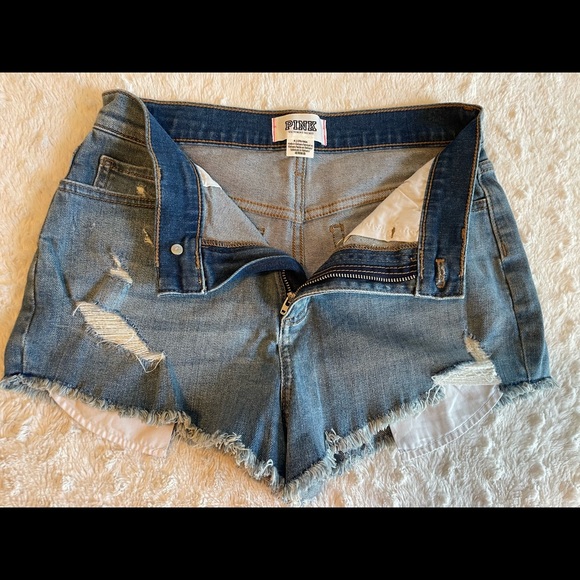 VS Pink Denim Shorts - Picture 4 of 8